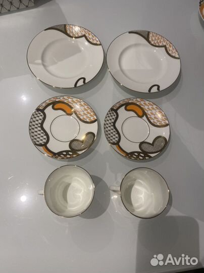 Императорский Фарфор Кофейный сервиз 3-х пр