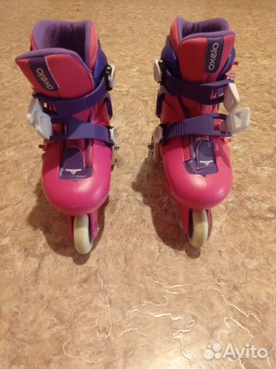 Роликовые коньки детские раздвижные с защитой