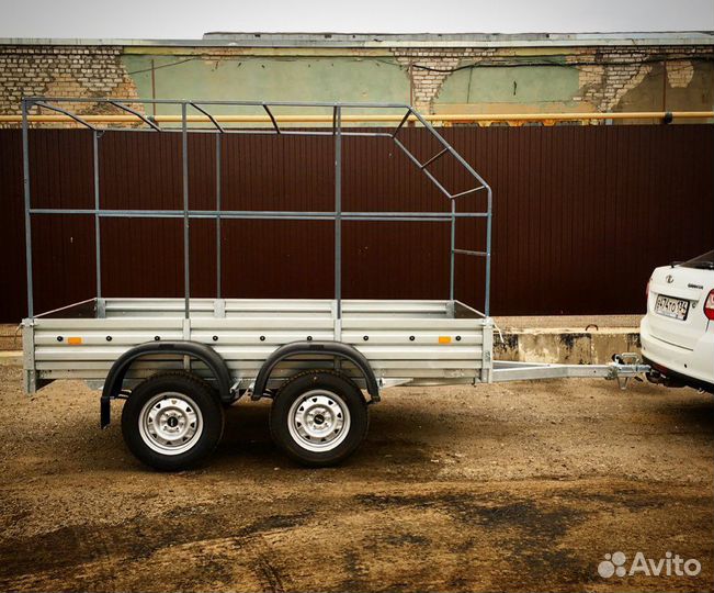 Двухосный прицеп для строй материалов и др. грузов