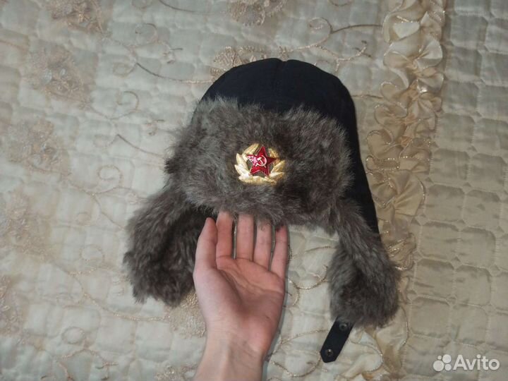 Шапка ушанка мужская