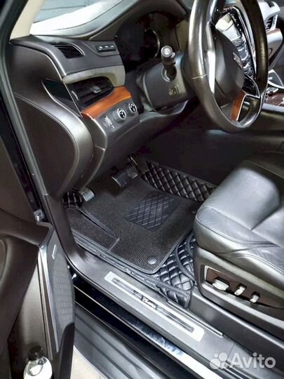 3D коврики из экокожи Land Cruiser Prado