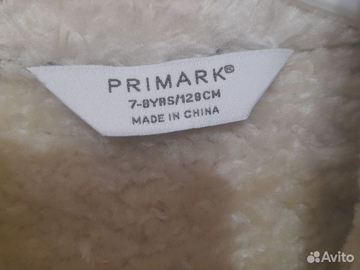 Курта-дубленка. Primark. Размер 128/7-8лет