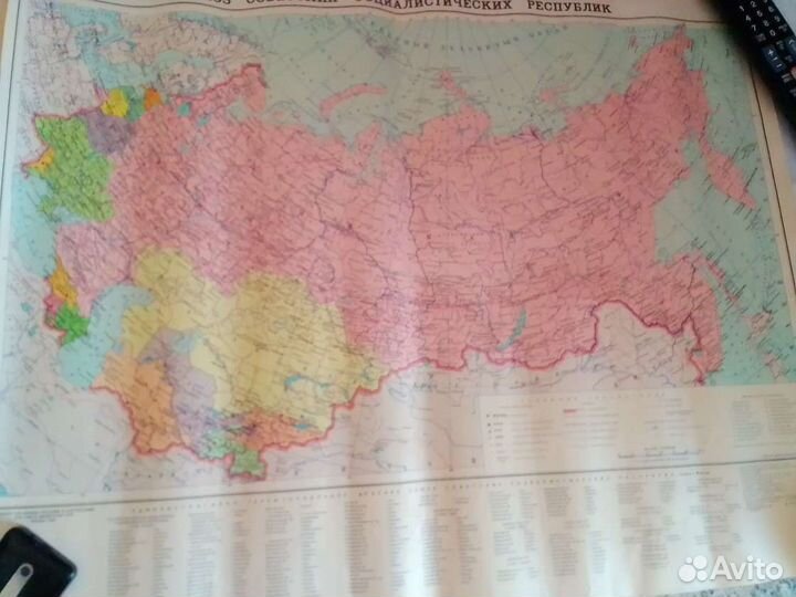 Карта СССР
