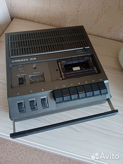 Cоната 216 Кассетный переносной магнитофон СССР