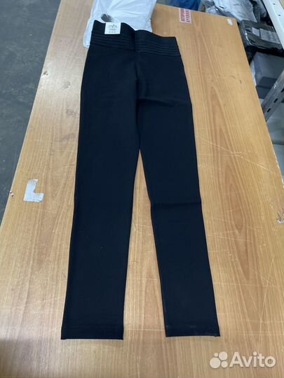 Леггинсы с широким поясом zara, черный