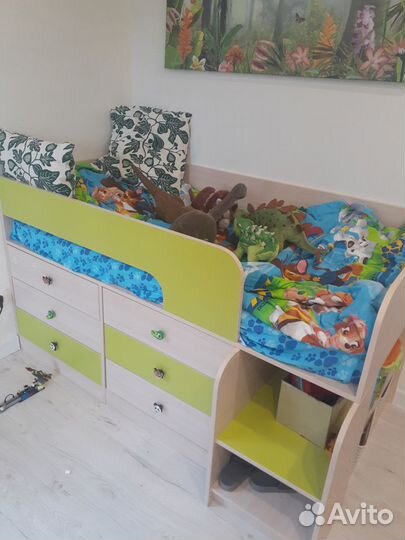 Кровать чердак Астра 9/3 + матрас