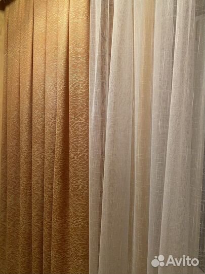 Тюль белая новая 10x2,45 м