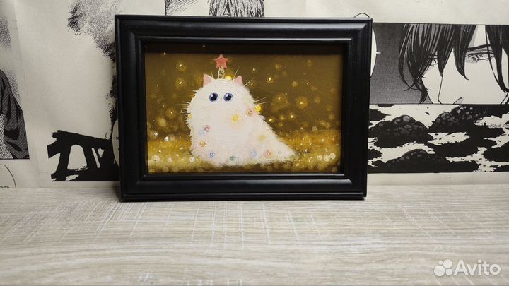 Картина маслом новогодняя