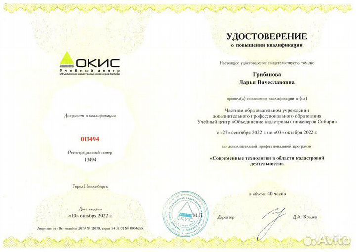 Кадастровые услуги. Кадастровый инженер