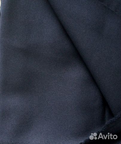 Отрез ткани габардин темно-синий 1.7м (шир. 1.5м)