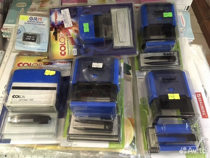 Штамп датер оснастка печать подушечка