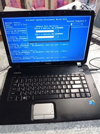 Ноутбук на запчасти, новая зарядка, за всё 4000