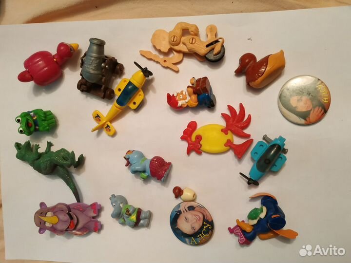 Игрушки из киндера 90х