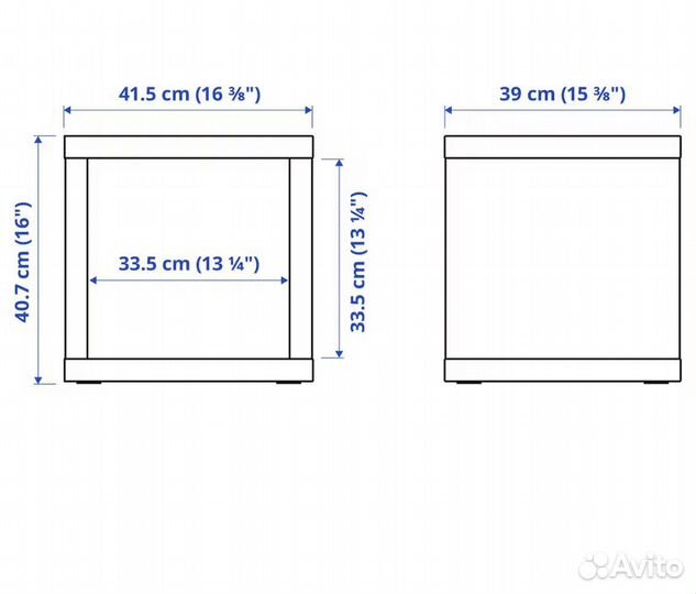 Стеллаж IKEA Kallax 42 на 42