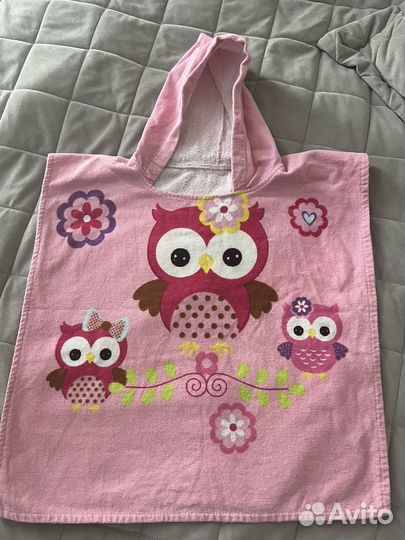 Полотенце пончо с капюшоном