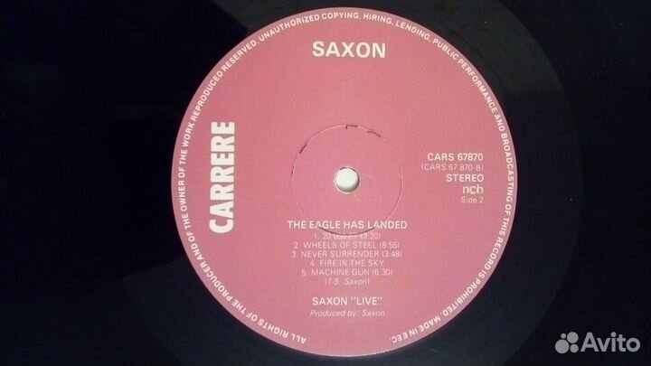 LP Saxon - The Eagle Has Landed (Live) 1982г