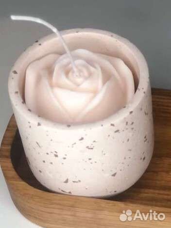 Аромасвеча в гипсе интерьерные свечи