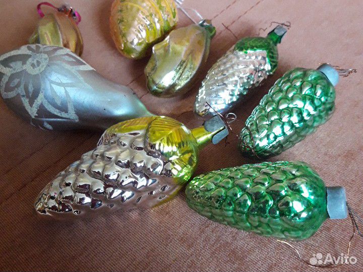 Елочные игрушки СССР, набор 