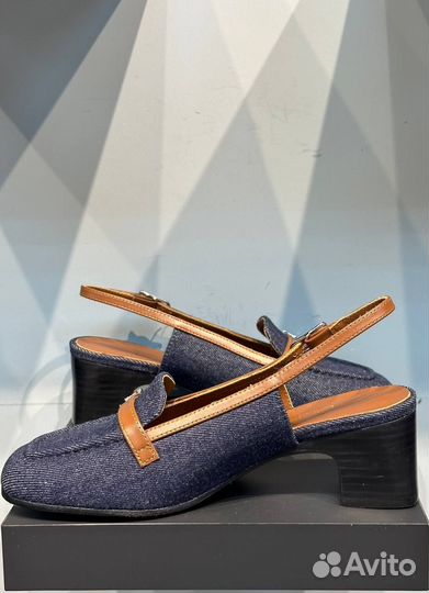 Туфли женские Hermes Denim Новые *Премиум