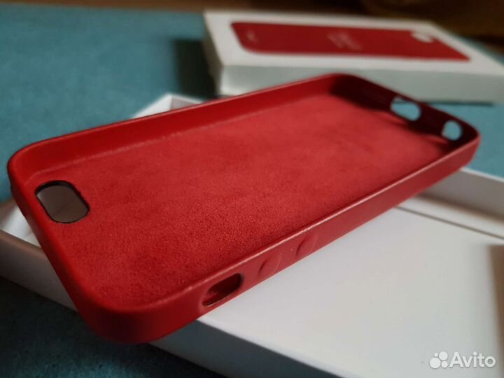 Оригинал Кожаный Чехол Leather Case на iPhone SE