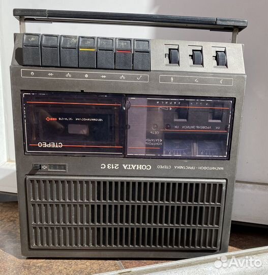 Кассетный магнитофон соната 213 с