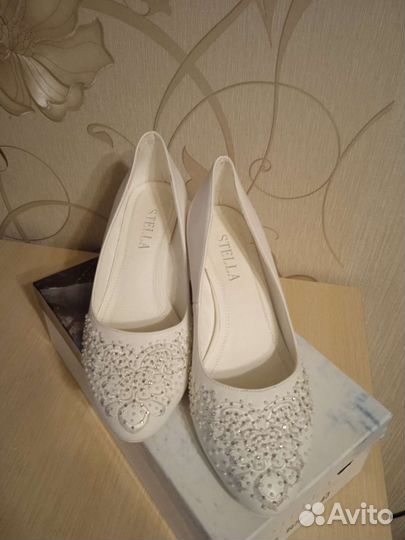 Туфли белые свадебные