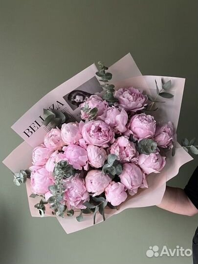 Пионы букет