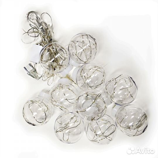 Электрогирлянда комнатная Нить 4.5м 150 ламп разно