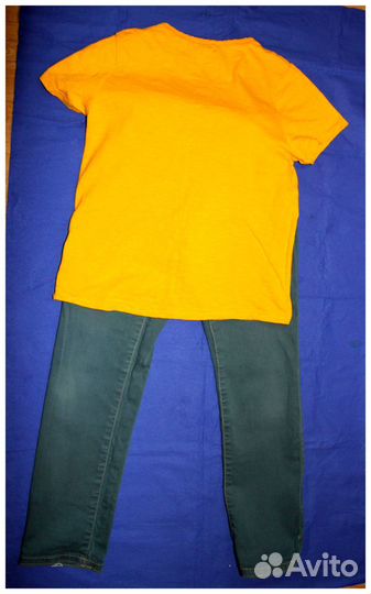 Комплект рубашка, джинсы б/у
