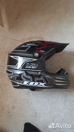 Велошлем мотошлем фулфейс FoX v2
