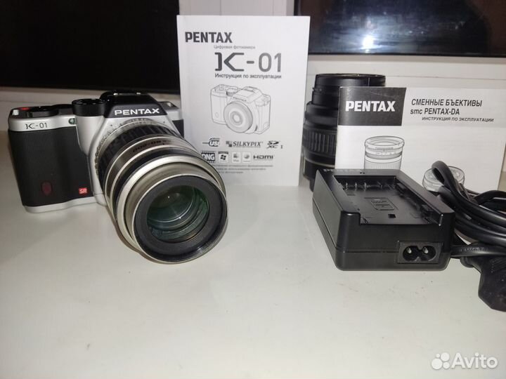 Pentax k-01 + 2 объектива