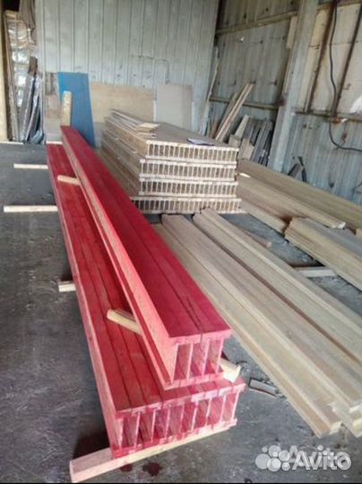 Балка двутавровая деревянная/Длина до 13 m