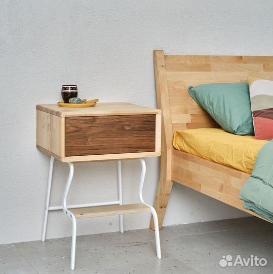 Подвесная прикроватная тумба Fusion из массива