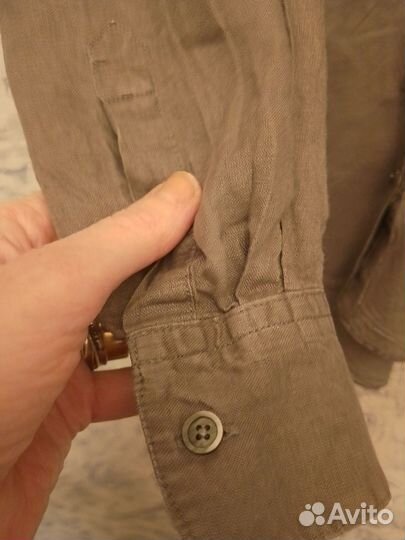 Рубашка uniqlo лен Япония