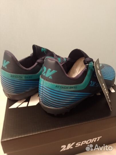 Бутсы сороконожки футбольные 2К. 38 размер