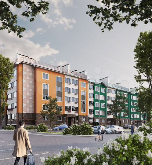 2-к. квартира, 77,4 м², 1/5 эт.