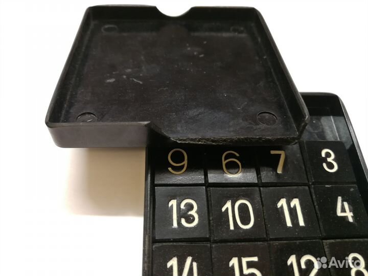 Игра 15 пятнадцать головоломка, карболит, СССР