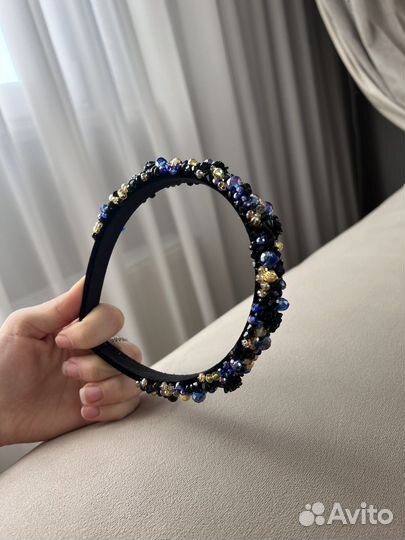 Ободок для волос ручной работы