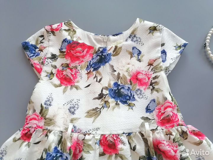 Платье для девочки и болеро 110