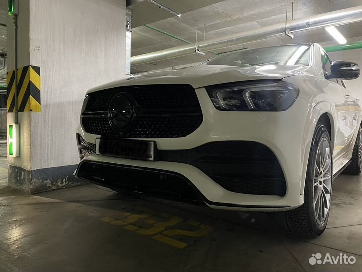 Передний бампер на gle 167 mercedes гле амг amg