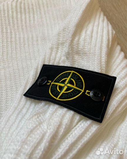 Свитер Stone Island белый и чёрный разные размеры