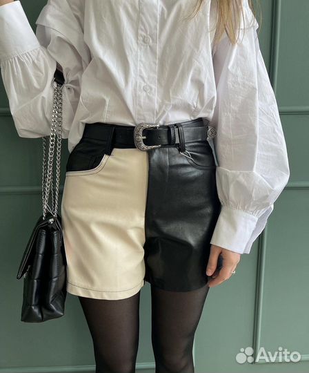Кожаные шорты