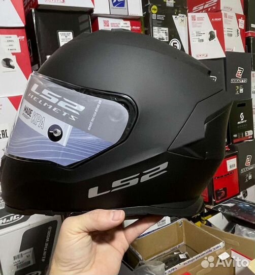 Шлем ls2 storm, черный матовый, размер М