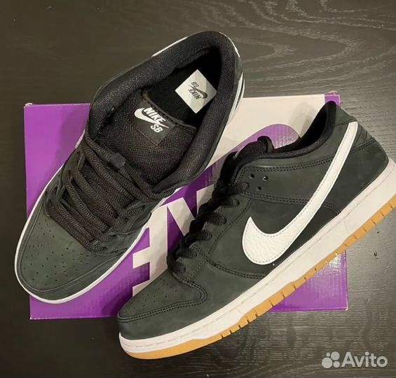 Кроссовки мужские Nike SB Dunk Low Black / White