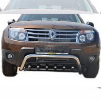 Защита переднего бампера Renault Duster 2011+ скоб