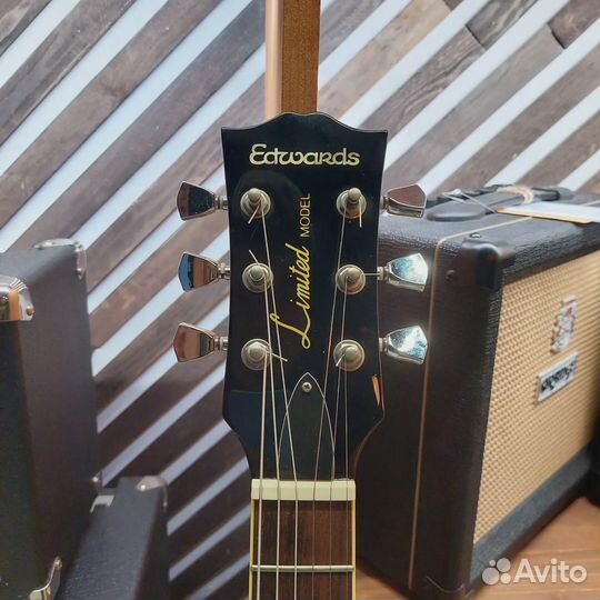 Электрогитара Edwards E-LP-50C-M Black mini LP со