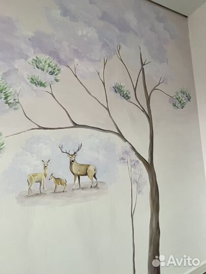 Художественная роспись стен, картина на заказ