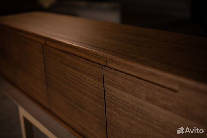 Тв тумба подвесная из массива