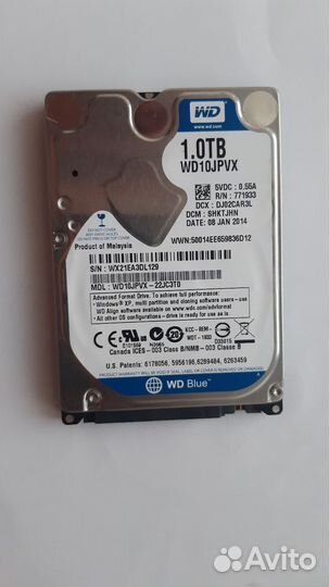 Жесткий диск 1 тб 2.5 wd