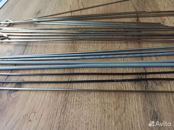 Спицы для вязания, крючки пакетом, размеры разные